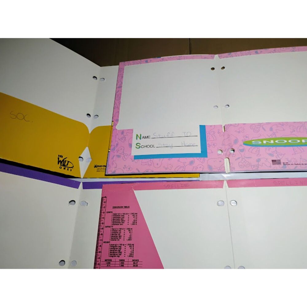 Lisa Frank Velcro Trapper Keeper Notebook With 9 Folders Inside Mead Lisa Frank - Picture 13 of 15